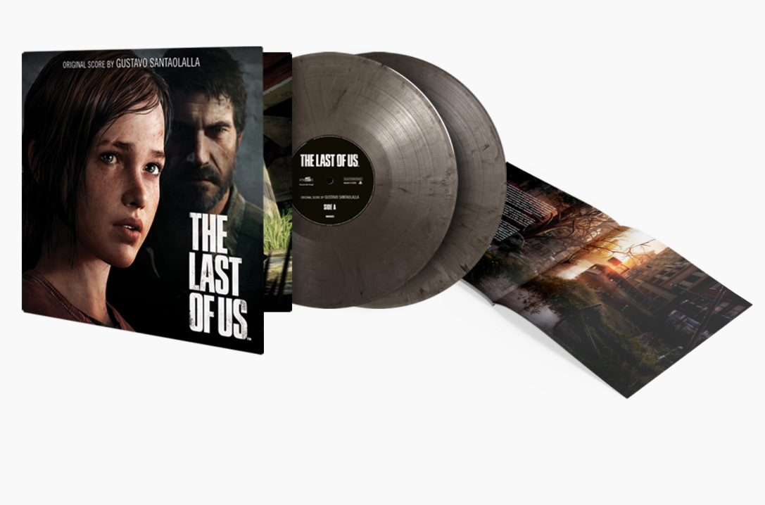 The Last of Us Part I Vinyl Record Soundtrack 2 LP Silver Black Marble