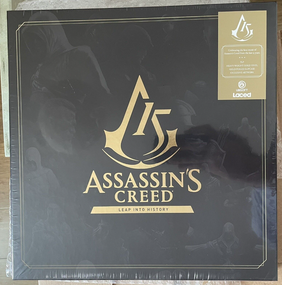 Assassin's Creed Leap Into History Vinyl Record Soundtrack 5 LP GOLD Box Set VGM