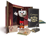 Cuphead PS5 Collector's Edition + 8" Marionette + Music Box Figure Poster