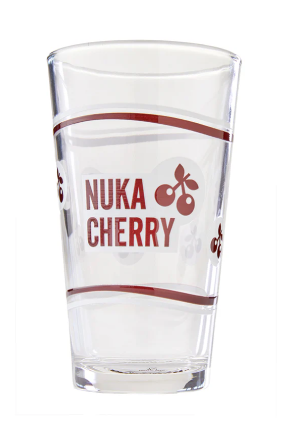 Fallout Nuka Cola Cherry Bottle Pub Glass Cup - Official