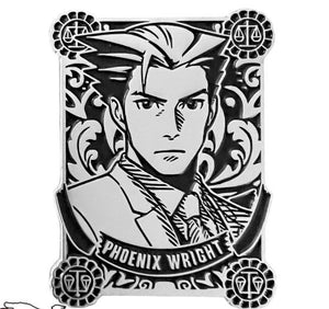 Silver Badge: Phoenix Wright - 1st Edition Ace Attorney Enamel Pin