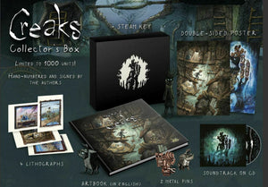 Creaks Collector's Edition PC Steam Key BOX + Artbook Soundtrack CD Lithographs