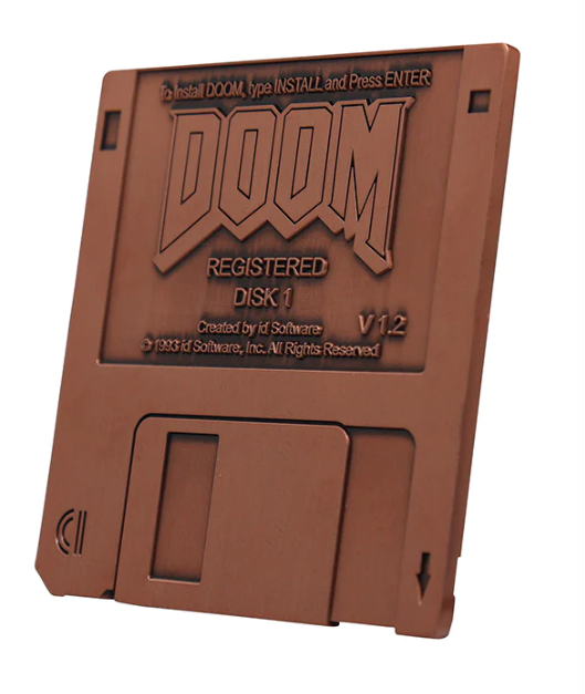 DOOM 30th Anniversary Limited Edition Commemorative Floppy Disk Figure Statue