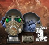 Fallout 4 76 New Vegas NCR Desert Ranger Helmet Statue Bundle + Belt Buckle + Sticker