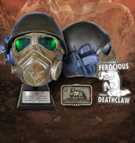 Fallout 4 76 New Vegas NCR Desert Ranger Helmet Statue Bundle + Belt Buckle