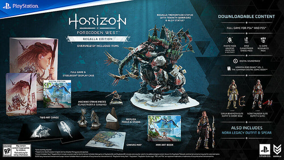 Horizon Forbidden West Collector's Regalla Edition Tremortusk PS4 PS5 Playstation 4 5