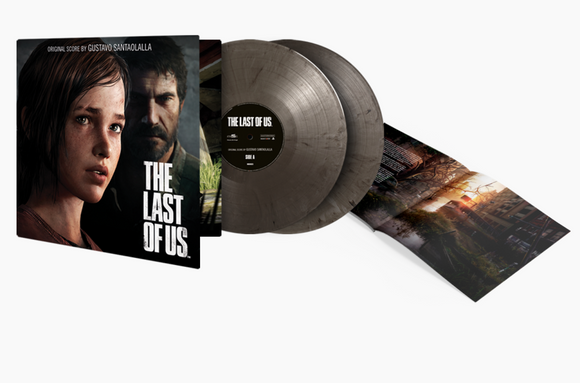 The Last of Us Part I Vinyl Record Soundtrack 2 LP Silver Black Marble Numbered