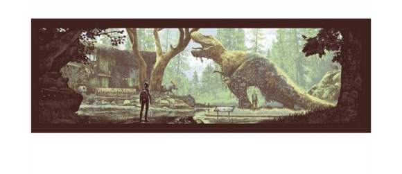 The Last of Us Part II It's a Motherfucking Dinosaur Variant Poster Print Art Mark Englert #30/100 Mondo