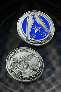 Mass Effect Trilogy First Contact War Challenge Coin 1 M7 Shepard Figure Statue