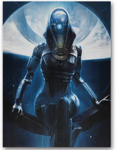 Mass Effect Legendary Edition N7 Tali Zorah Canvas Poster Print 18x24 Mondo #2