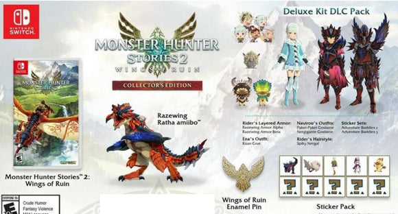 Monster Hunter Stories 2 Wings of Ruin Collector's Edition Switch + Ratha Amiibo