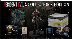 Resident Evil 4 Remake Collector's Edition PS5 Playstation 5 /w Leon Statue