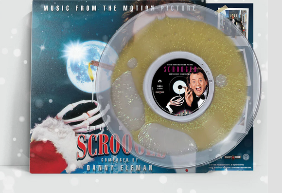 Scrooged Snow Globe Liquid Filled Variant Movie Vinyl Record Soundtrack LP Gold