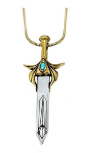 She-Ra Etheria Sword Pendant Necklace Figure Replica Charm 24" Chain Dreamworks