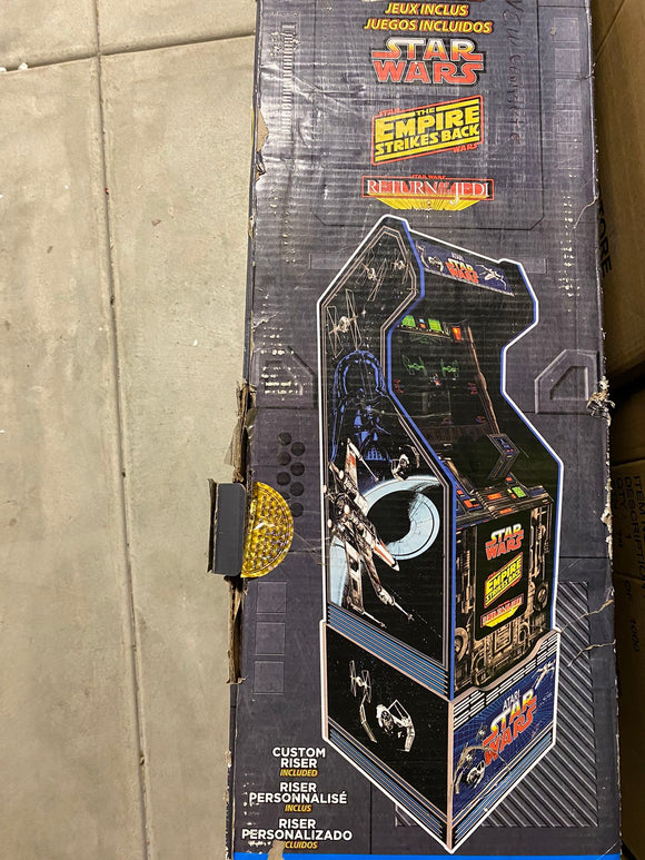 Star Wars Arcade 1up Machine + Riser / Light Up Marquee Brand New Tested Opened